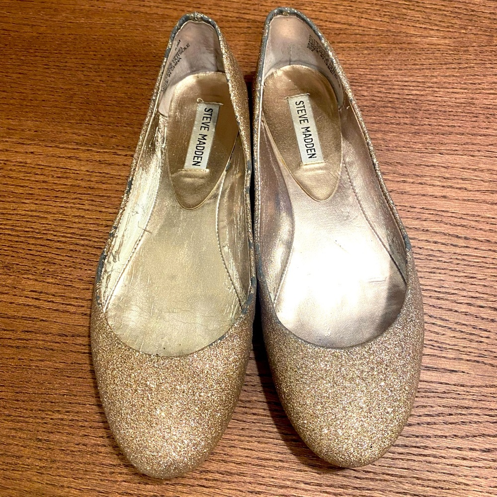 Steve Madden glitter flats W 9.5